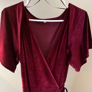 Baltic Born Meghan Velvet Wrap Dress XL